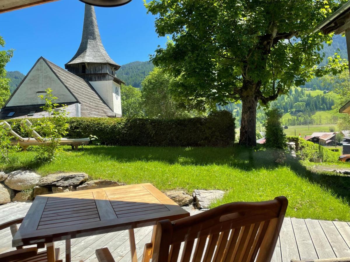 Alpen Charme - Chalet D'Hotes Et Spa Gsteig Eksteriør bilde